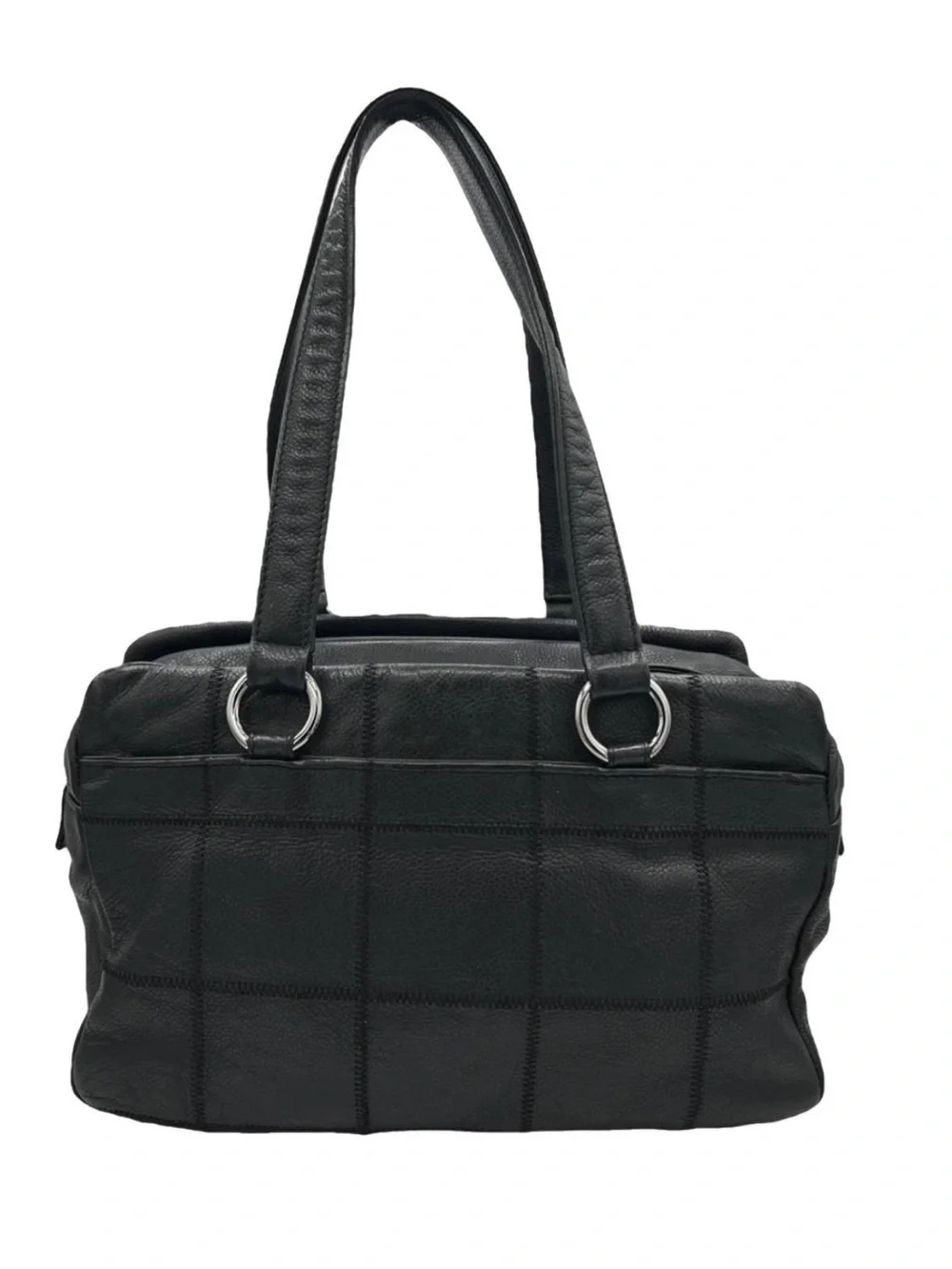 CHANEL Vintage Quilted Caviar Leather Shoulder Bag